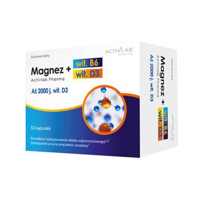 Pharma Magnez + D3 50kaps. - Pharma Magnez + D3 50kaps.