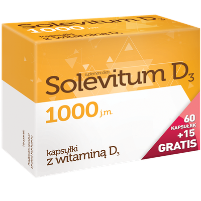 Solevitum D3, 1000 j.m. 75kaps. - Zdjęcie główne
