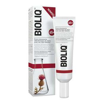 Bioliq - 65+ Krem intensywnie odbudowujący do skóry oczu, ust, szyi i dekoltu 30ml - Zdjęcie główne
