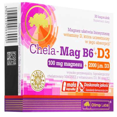 Chela Mag B6 + D3 30kaps. - zdjęcie główne