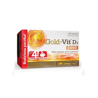Gold Vit D3 2000 120tab. - Zdjęcie główne