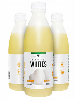 Zestaw 3x Płynne Białko Jaj Kurzych - Liquid Egg 1000g - Trec Better Food Liquid Egg Whites - Płynne Białko Jaj Kurzych 1000g