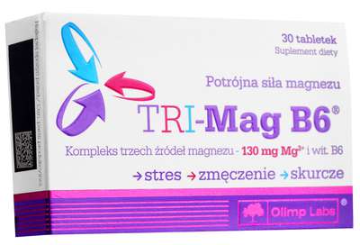 Tri-Mag B6 Magnez 30tab. - zdjęcie główne